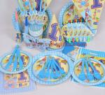 Boy first birthday Rocket bear birthday Kids Birthday Decoration Set Baby