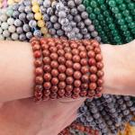 Gold Sandstone Round Bead Natural Crystal Gemstone Loose Bead Strands for DIY