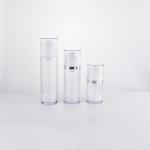 Transparent plastic airless pump bottle 120&150ml China manufacturers empty