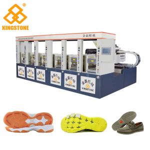 Wholesale CE SGS 6 Stations Rubber Shoe Sole Making Machine 1-2 Color 2 Years Gurantee from china suppliers