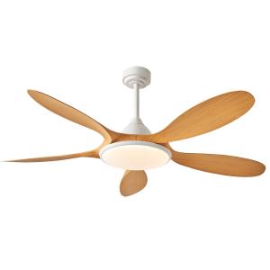 Wholesale Led Ceiling Fan 5 ABS Blades Silent Motor LED Lighting Smart Ceiling Fan With Remote from china suppliers