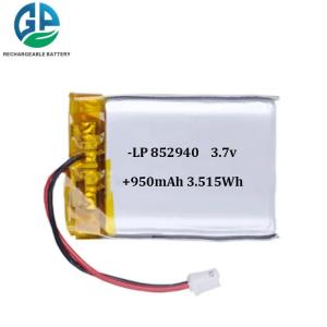 Wholesale 852940 Lithium Polymer Battery Pack 950mah 3.7v from china suppliers