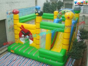 China 0.55mm PVC Tarpualin Inflatable bouncer slide Combo , Bouncer Jumpers Custom on sale