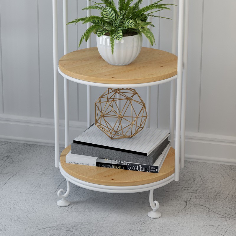 Interior Decoration Metal Display Racks And Stands Creative Bird Cage Shape Flower Shelf