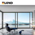 High Rail Sealed Black Glass Sliding Doors Slimline T5 Aluminium Profile