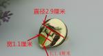 New style shiny gold round shape heart accessories metal turn lock for handbag