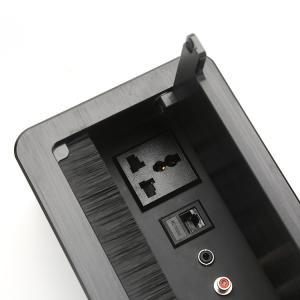 Wholesale Black Brush Conference Meeting Table Power Outlet Switch Socket Netbox from china suppliers
