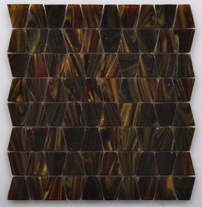 Wholesale Rose Latest Iridescent Series Glass Mosaic with Trapezoid shape from china suppliers