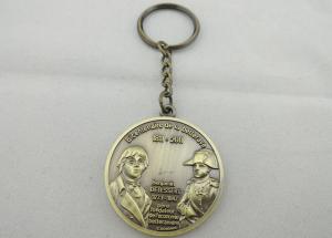Wholesale Double Sided Zinc Alloy Antique Gold Plating 3D Key Chain, Promotional Keychain from china suppliers