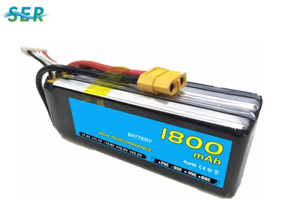 Rechargeable RC Car Battery 35C 14.8V 1800mAh Li Polymer For Mini Helicopter /