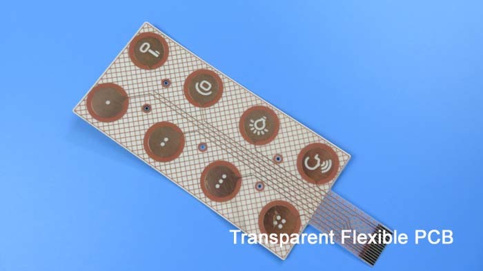 Flexible PCB Built on Transparent PET with Immersion Gold for Access Control Systems
