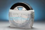 Heavy Duty Wheel Masker Tire Storage Bag , Disposable Tyre Bag On Roll Tire