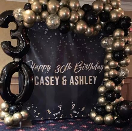110pcs Balloon Arch Garland Kit Chrome Gold Latex Black Balloons Wedding,Party Birthday Balloons