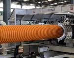 Double Wall Corrugated Drainage Pipe Machine For PE PP HDPE Production Line