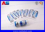 Glass Bottles Peptide Tags Printing , Holographic 10ml Bottle Labels