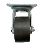 Heavy Load Vintage Casters Cast Iron Wheels Swivel Top Plate Caster 100mm