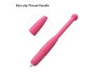 Embroidery Metal Manual Eyebrow Tattoo Pen , Pink Permanent Makeup Tattoo Pen