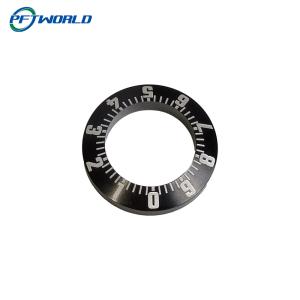 Wholesale OEM CNC Turning Machining Parts Laser Engraving Black Anodizing Aluminum Parts from china suppliers