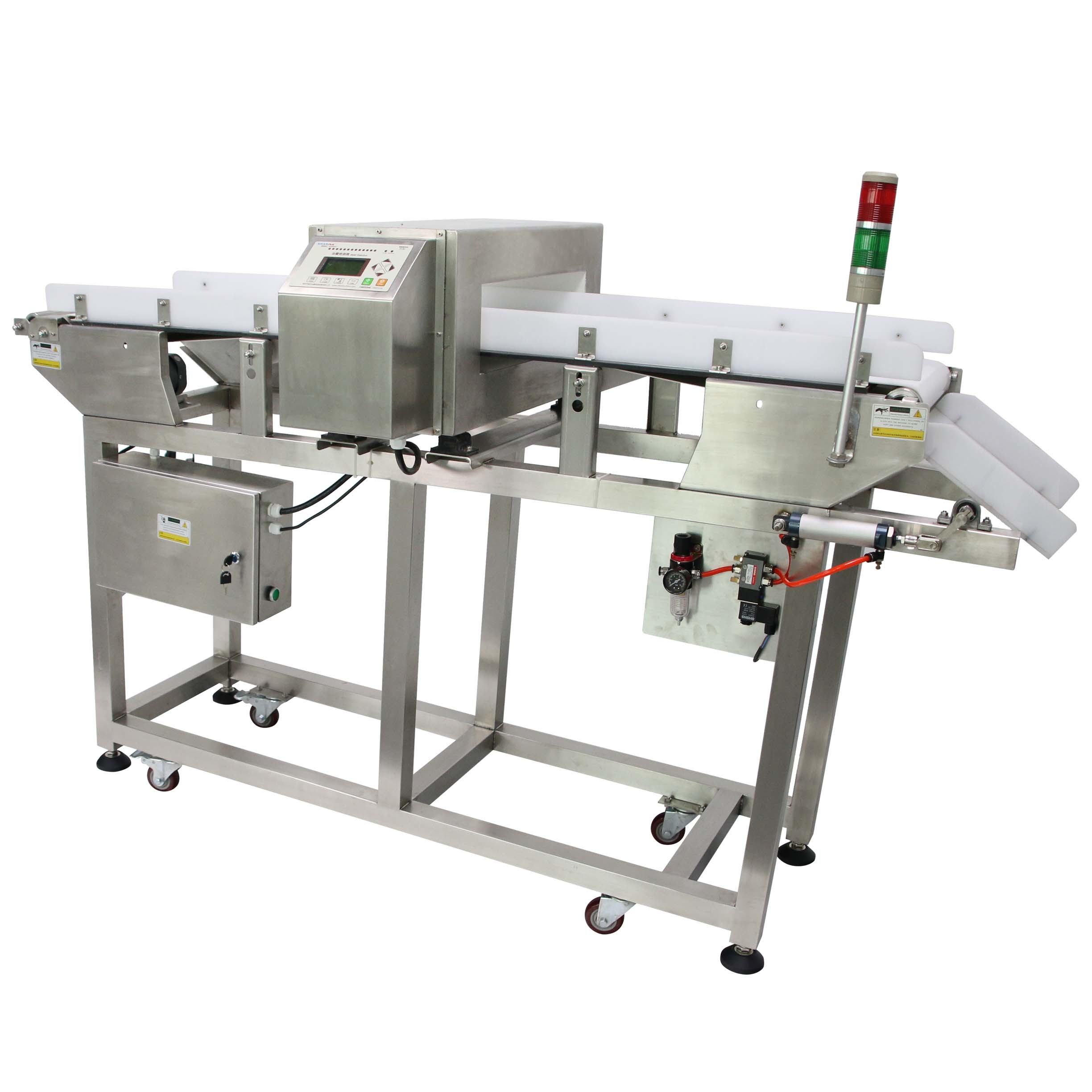 Cooked Food Coffee Bean Conveyor Belt Metal Detector 304 Stainless Steel Stucture