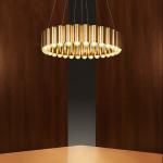 Creative luxury golden iron chandelier restaurant decoration Living Room