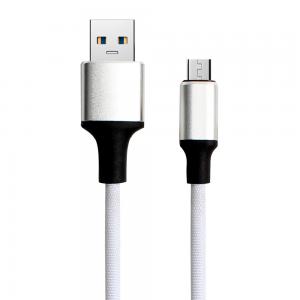 China 1M 2M 3M Nylon Braided Micro Usb Cable Mobile Phone Cables For Android / Apple Phone on sale