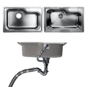 Wholesale Undermount Kitchen Bathroom Sinks With Single Bowl Brushed Metal Material from china suppliers