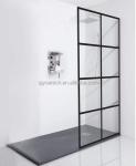 Customized Logo Elegant Design Single French Shower Door for Bathroom or Living