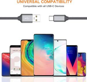 Wholesale Braided Straight USB Cable Type C To Type A Male For Mobile Phone Charging OEM ODM from china suppliers