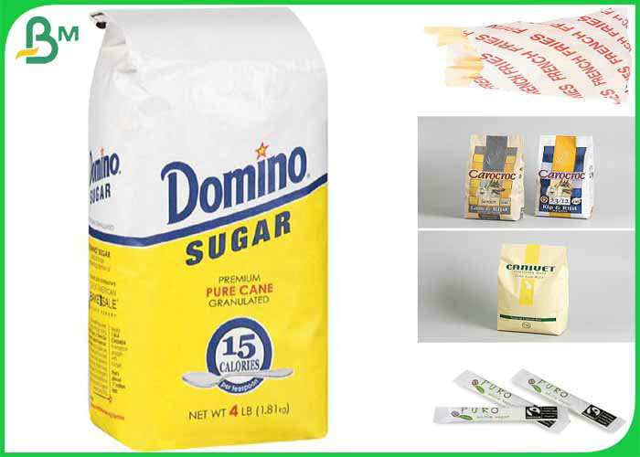 Waterproof 30gsm 40gsm 50gsm+10g Food Grade PE Coated Paper For Sugar Packages
