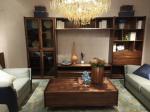 2017 New Walnut Wood Furniture Design Living room Combined TV Wall Units by Tall