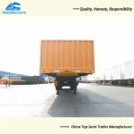 3 Axle Side Wall Good Fences Trailer Container Trailer For Transport Company