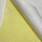 Label Material Semi-Gloss Paper Material White Glassine Liner