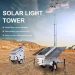 Mobile Solar Light Tower Surveillance Industrial Light Tower Height 7meters