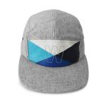 3D Embroidery 5 Panel Baseball Caps Unstructured Nylon Snapabck