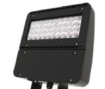 Black Commercial LED Flood lights 100 - 277V Structural IP65 Waterproof Anti