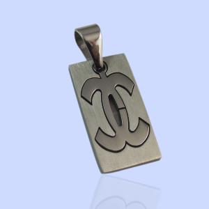 Wholesale 316L Stainless Steel Rectangle Square Shaped Necklace Pendant LPS0076 from china suppliers