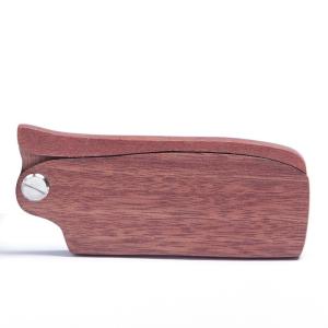 Wholesale Anti Static Sandalwood Foldable Beard Comb Folding Mustache Comb from china suppliers