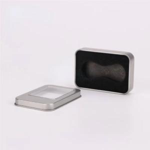 Wholesale 50g 100g 200g Saffron Tin Box Spice Food Grade Rectangular Embossing Lid from china suppliers