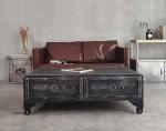 Industrial Cold Rolled Vintage Table Distressed Steel Coffee Table End Table