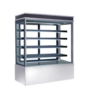 Wholesale Auto Defrost Refrigerated Cake Display Cabinets 560L Capacity For Cafes,900mm Length Four Shelves Cake Fridge from china suppliers