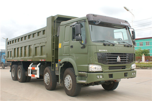 371 Horse Power 25CBM 8 * 4 HOWO Dump Truck 10 Wheelers For Sand Stone Dump Truck