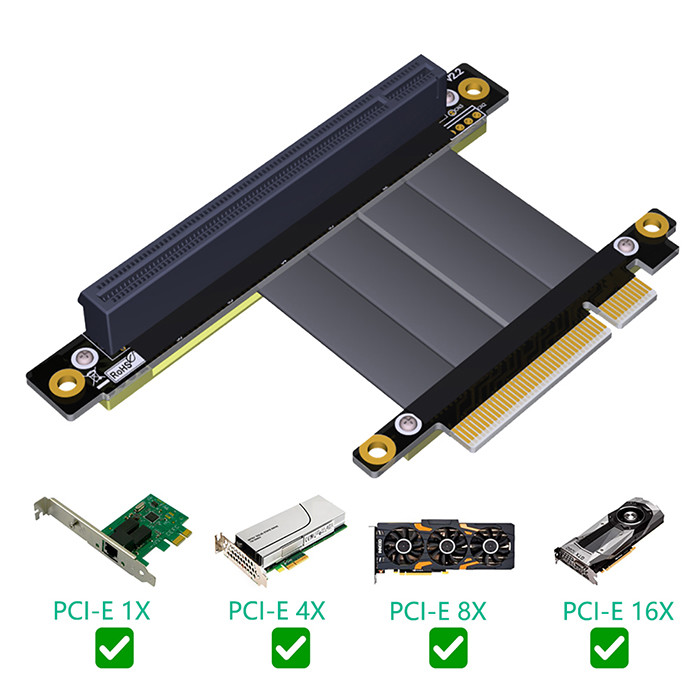 Express 16X To 8X Pcie Extender Cable Lead Free QFN POP Pcie Adapter Cable