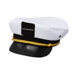 Promotional White Sailor Captain Hat , Blank Captains Hat Personalized