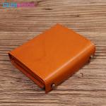 Custom Logo Avaliable Real Leather Minimalist Wallet for Men Short Card Holder