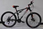 Chinese factory cheap price 26 size hi-ten steel 21 speed dual suspension MTB
