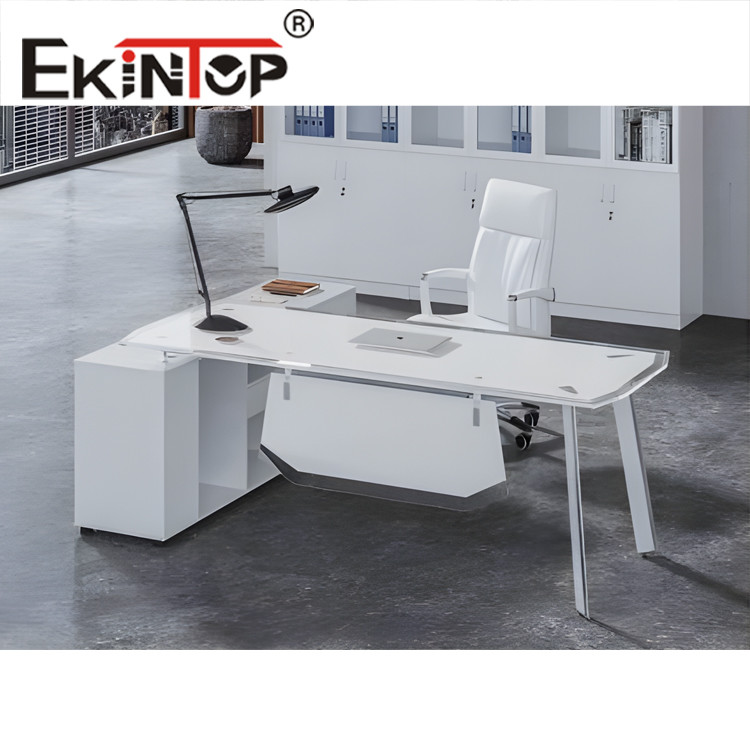 glass top computer desk