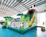 1000D Panda Inflatable Bounce House Combo For Hotel