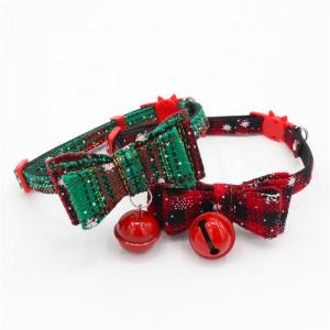 Wholesale BSCI Collar Leash Harness Set Bell Breakaway Adjustable Safety Christmas Cat Collar from china suppliers