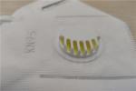 White Dust Proof Face Mask Soft Cotton Melt Blown Filter Valve Material