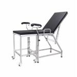 Stainless Steel Simple Black Obstetric Table Gynecological Examination Bed
